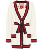 Gucci Tie-waist Varsity Cardigan
