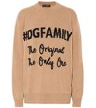 Dolce & Gabbana Dg Family Cashmere And Wool Sweater