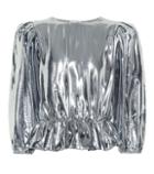 Isabel Marant Kyama Silk-blend Metallic Top