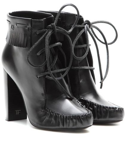 Tom Ford Santa Fe Leather Ankle Boots