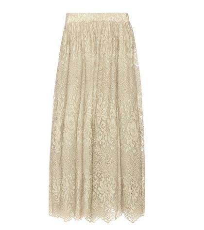 Valentino Metallic Lace Skirt