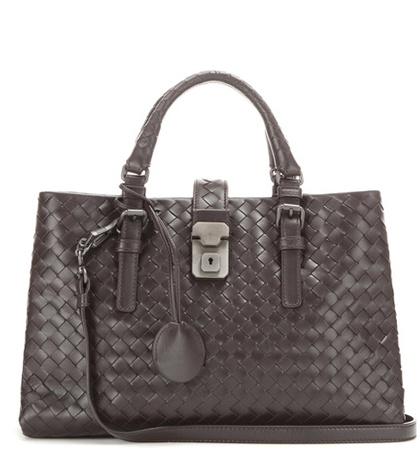 Bottega Veneta Roma Small Intrecciato Leather Tote