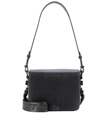 Jimmy Choo Binder Clip Leather Shoulder Bag
