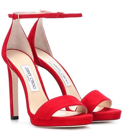 Jimmy Choo Misty 120 Suede Sandals