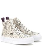 Rick Owens Odyssey Canvas High-top Sneakers