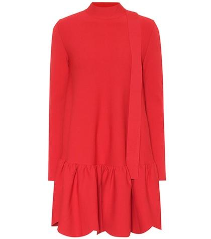 Valentino Bow-back Jersey Minidress