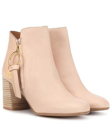 See By Chlo Louise Leather Ankle Boots