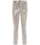 Chlo Metallic Leather Pants