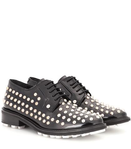 Kenzo Embellished Patent Leather Derby Shoes