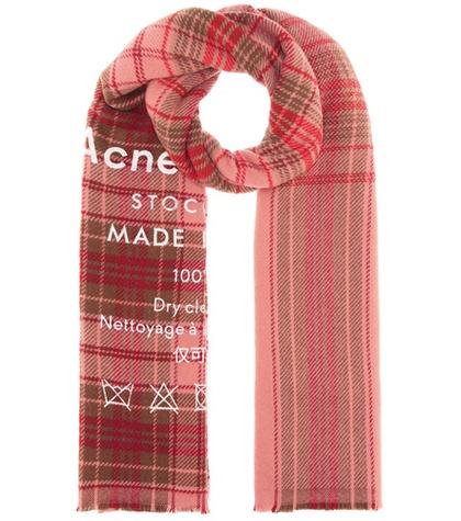 Acne Studios Cassiar Checked Wool Scarf