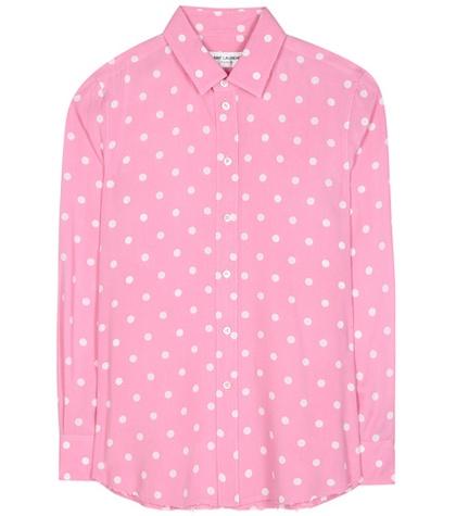 Saint Laurent Polka-dot Blouse
