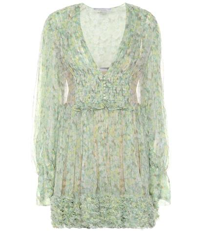 Stella Mccartney Valda Floral Silk Minidress