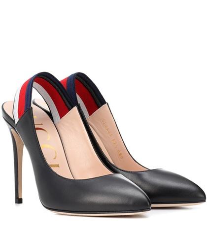 Gucci Slingback Leather Pumps