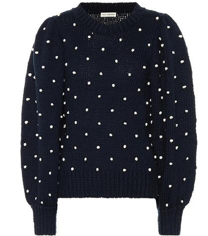 Ulla Johnson Adalene Polka-dot Cotton Sweater