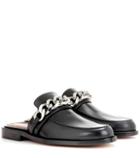 Givenchy Chain Leather Slippers