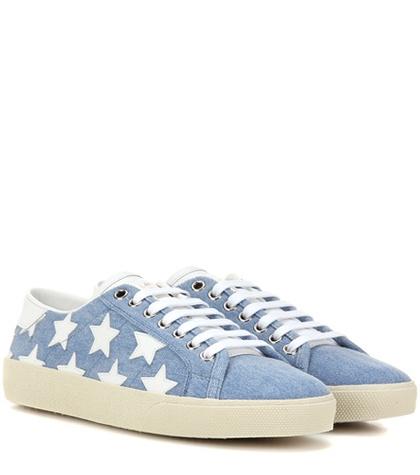 Saint Laurent Court Classic Sl/6 Denim Sneakers