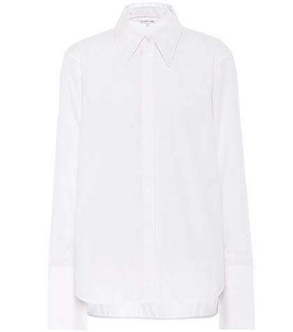 Helmut Lang Coated-collar Cotton Shirt