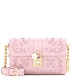 Dolce & Gabbana Embroidered Dolce Leather Crossbody Bag