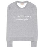 Burberry Embroidered Cotton-blend Sweatshirt
