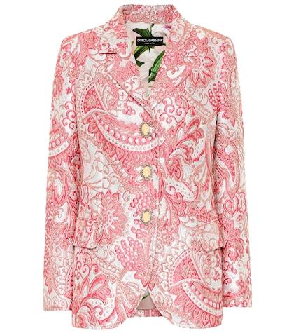 Dolce & Gabbana Metallic Silk-blend Jacquard Jacket