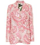 Dolce & Gabbana Metallic Silk-blend Jacquard Jacket