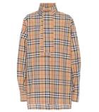 Burberry Tie-neck Cotton Riding Shirt