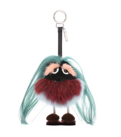 Acne Studios Mini Zaino Monster Fur Charm