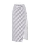 Off-white Striped Cotton Skirt