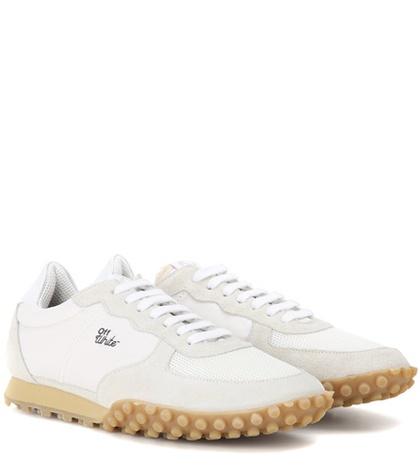 Off-white Vintage Runner Suede And Fabric Sneakers