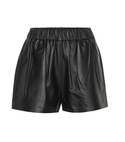 Tibi Tissue Leather Shorts