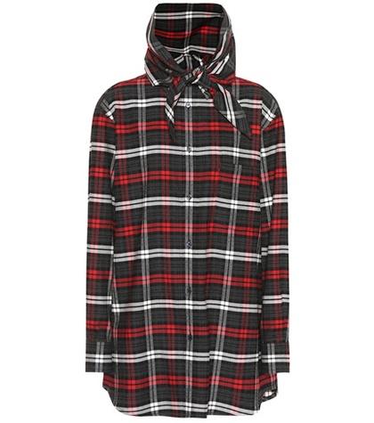 Balenciaga Plaid Cotton-flannel Shirt