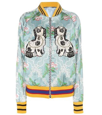 Gucci Embroidered Bomber Jacket