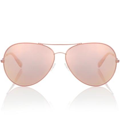 Veronica Beard Sayer 63 Mirrored Aviator Sunglasses