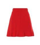 Redvalentino Flared Crêpe Miniskirt