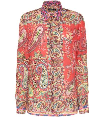 Etro Printed Ramie Shirt