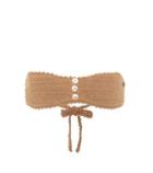 She Made Me Crochet-knit Bandeau Bikini Top