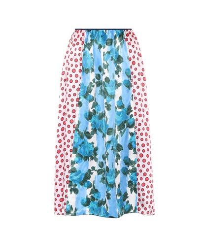 Marni Printed Silk-blend Skirt