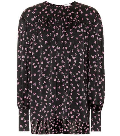 Magda Butrym Golem Floral-printed Silk Top