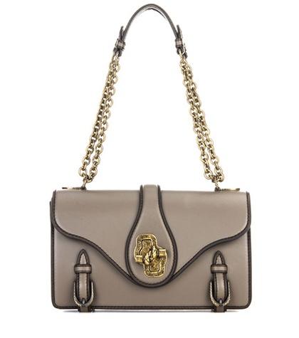 Mcq Alexander Mcqueen City Knot Leather Shoulder Bag