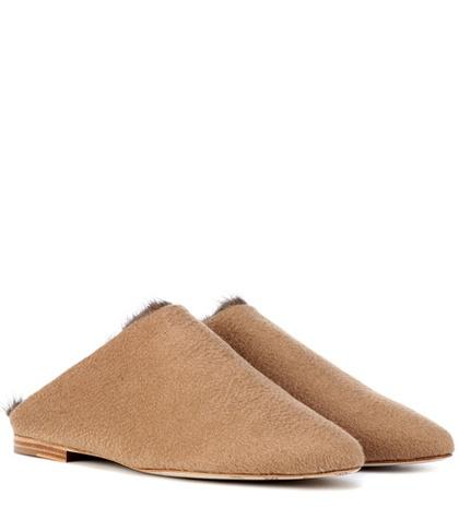Kalita Pensile Mink Fur-trimmed Slippers