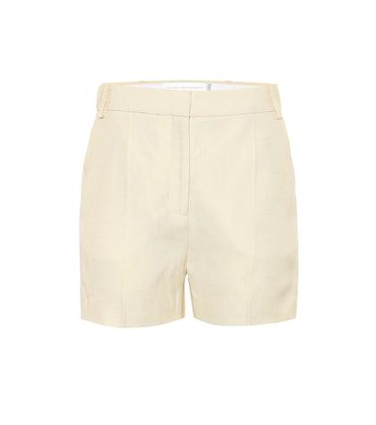 Victoria Victoria Beckham Tailored Linen-blend Shorts