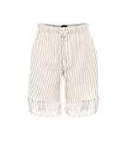 Loewe X Paula's Ibiza Striped Cotton Shorts