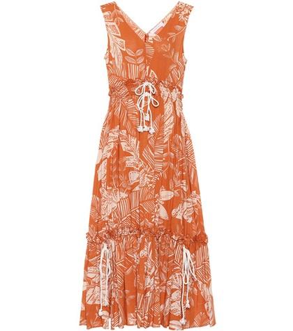 See By Chlo Sleeveless Printed Cotton Dress