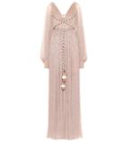 Peter Pilotto Pleated Metallic Gown