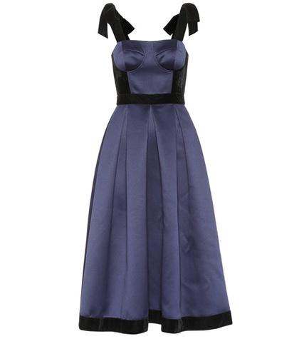 Huishan Zhang Victoria Satin Corset Dress