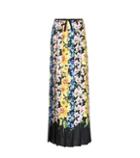 Fendi Floral-printed Silk-satin Skirt