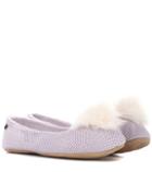 Ugg Australia Andi Fur-trimmed Ballerinas