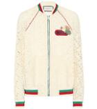 Gucci Lace Cotton-blend Bomber Jacket