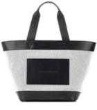 Balenciaga Leather And Canvas Tote Bag