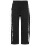 Adidas By Stella Mccartney Cropped Cotton Trackpants